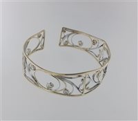 Bracciale Soprana Donna SCHIAVE in Oro Diamante 0.90 Ct OG PT RIGIDO LIBERTY BRIL - OG PT RIGIDO LIBERTY BRIL